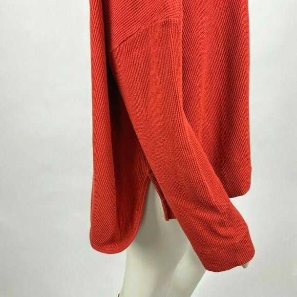 Anthropologie Thermal Top‎ Scoop neck Long Sleeve Stretch Cotton Shirt Women XL - Picture 7 of 10